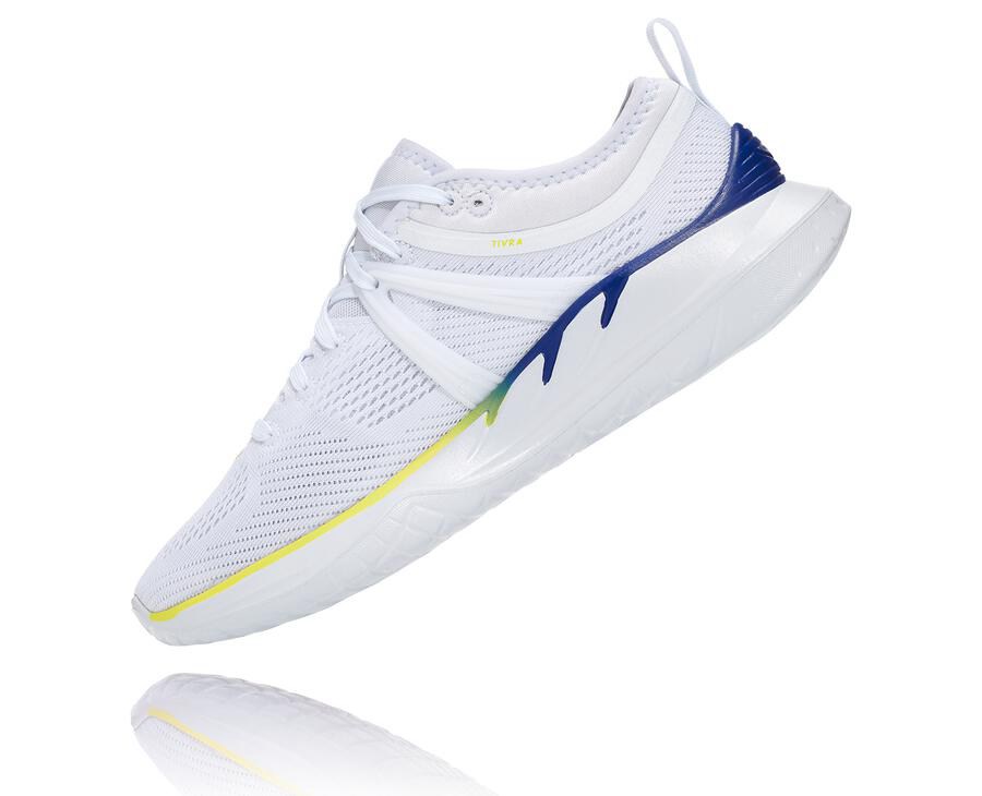 Hoka One One Tivra Löparskor Dam - Vita - TSCHV-9651